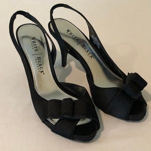 White House Black Market WHBM Satin High Heels